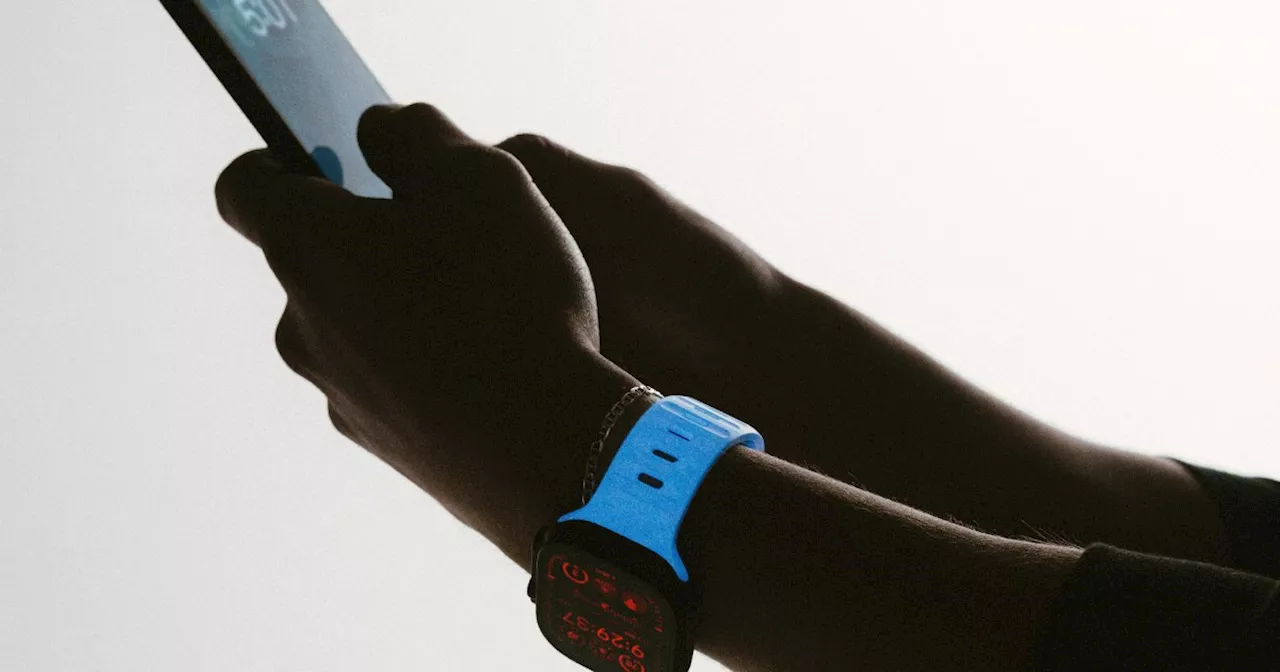 Nomad Launches Glow-in-the-Dark Icy Blue Apple Watch Band