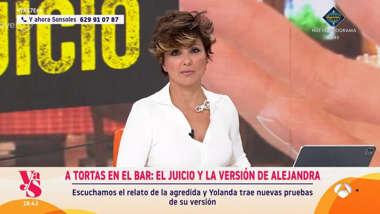 Y ahora Sonsoles: Yolanda denuncia una agresión de hace seis años y la justicia dio la razón a su agresora