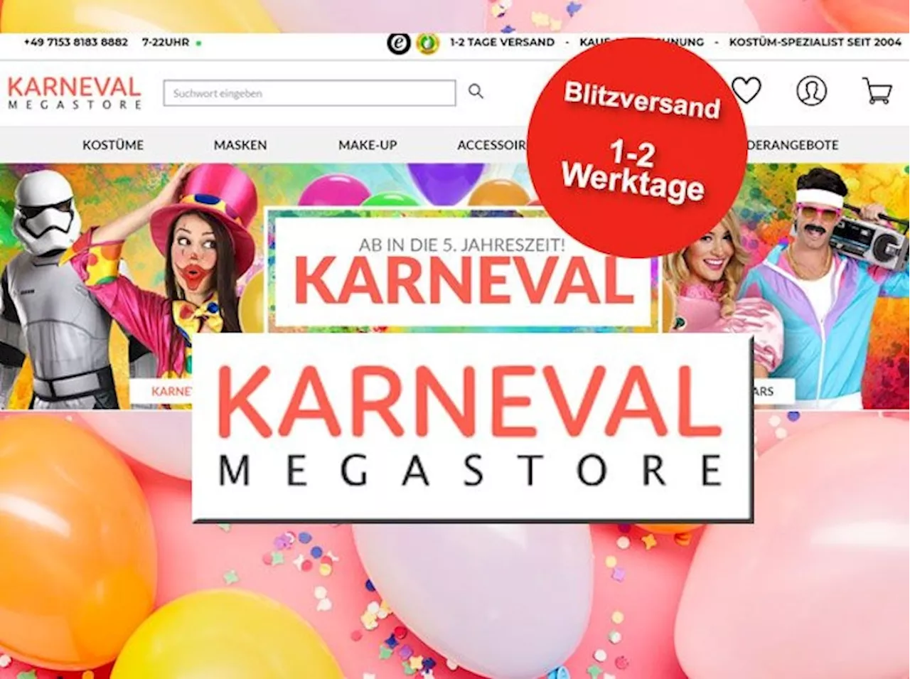 Lass dich vom Karneval-Megastore inspirieren!