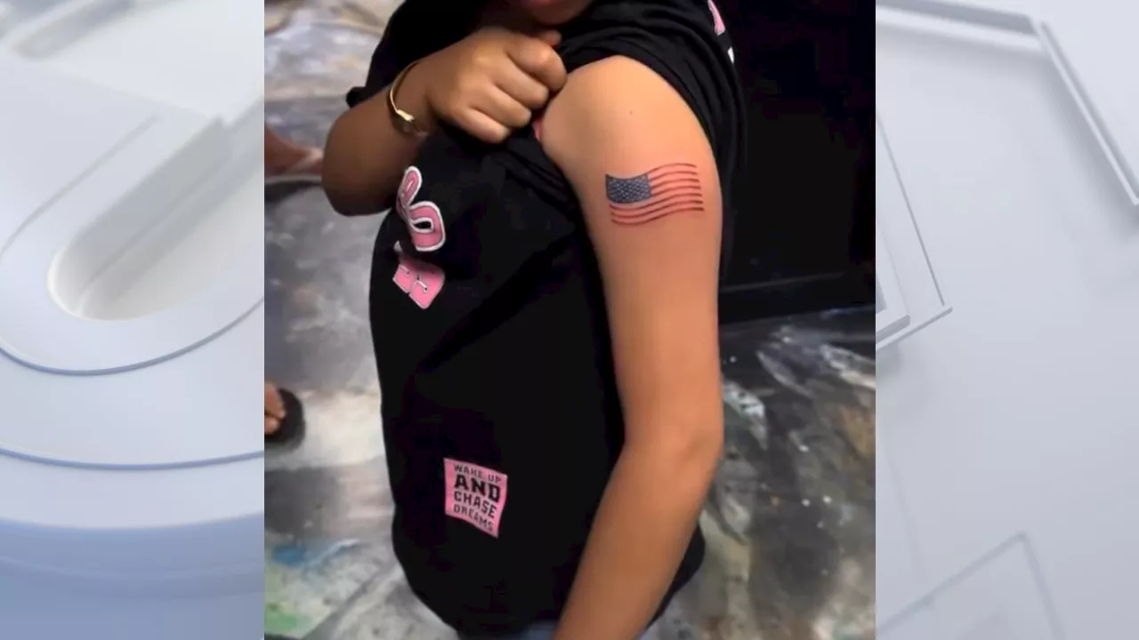 Tattoo Shop Criticized for Giving American Flag Tattoo to 9-Year-Old Girl