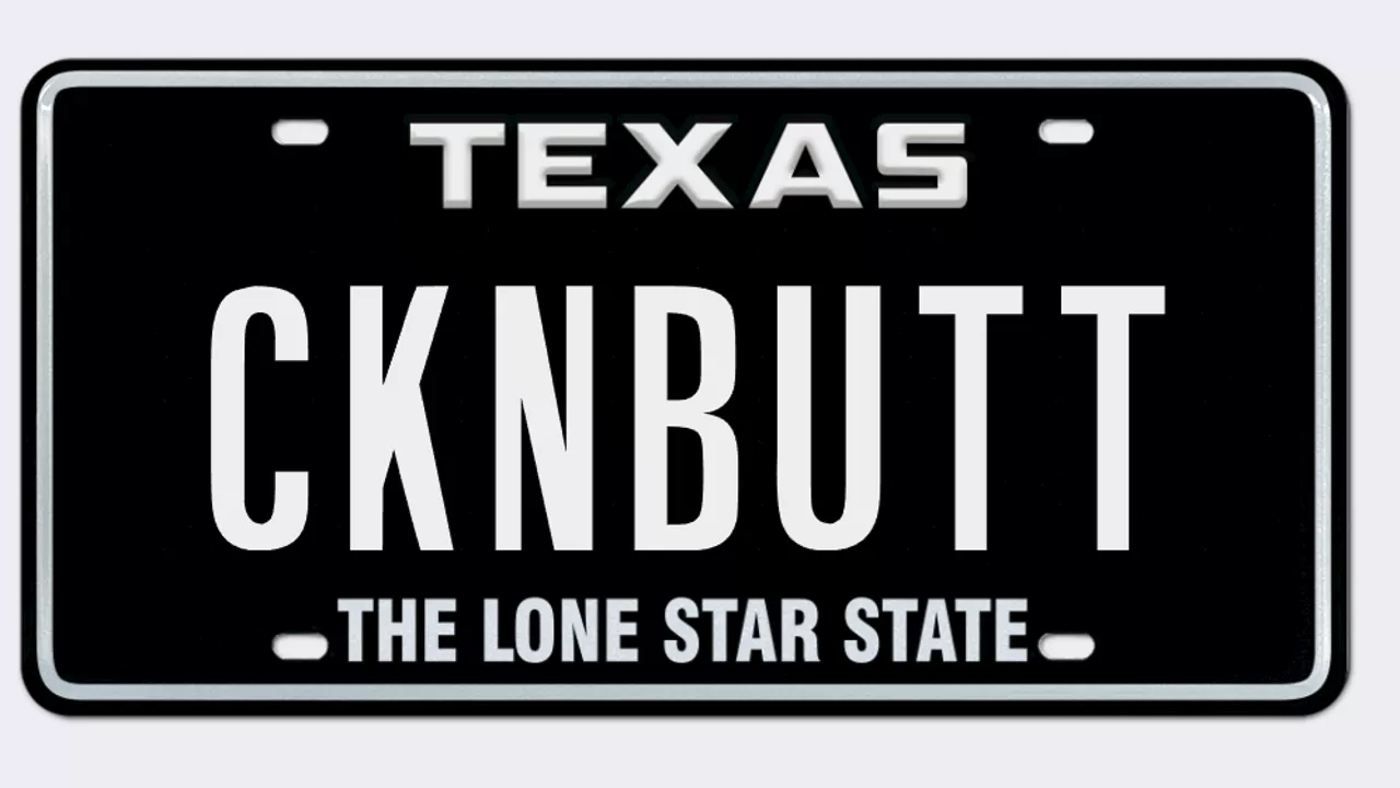 Texas DMV Rejects Over 2,300 Personalized License Plates