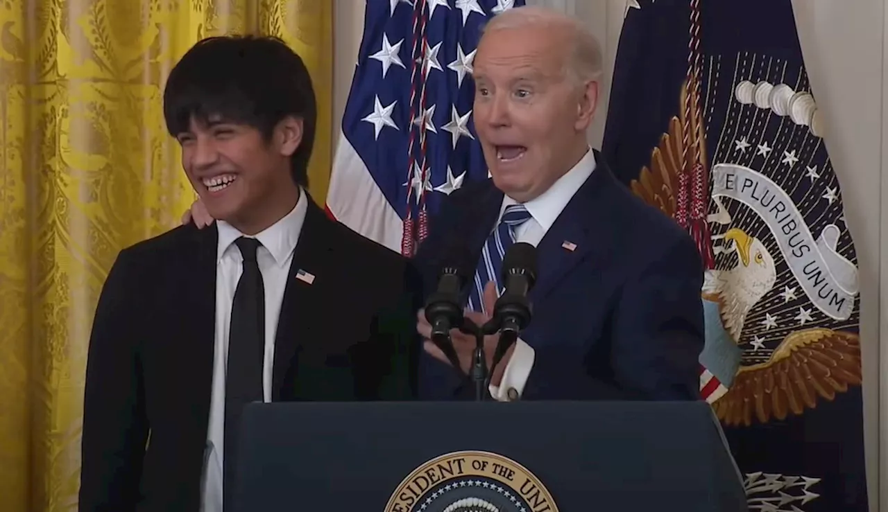 Biden Mocked for 'Mumbling' Happy Birthday During White House Event