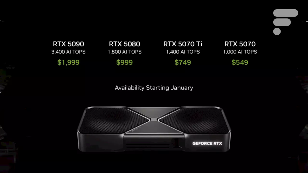 Nvidia dévoile ses RTX 50 à des prix surprenants au CES 2025