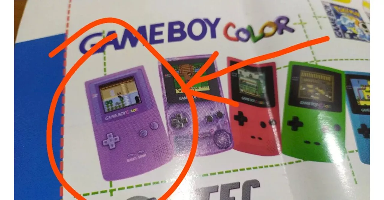 Nintendo-Fan entdeckt seltsamen, lilafarbenen Game Boy Color in obskurem Prospekt