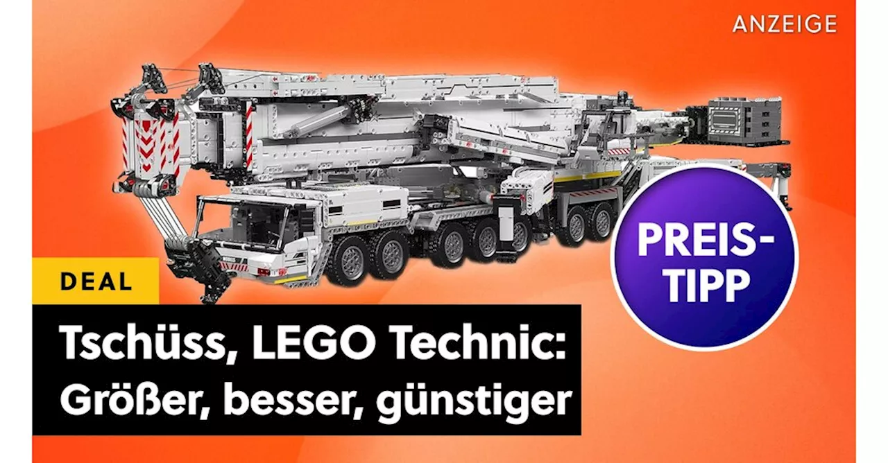 LEGO Technic ist dagegen Kindergarten: Dieser Kran mit 20 Motoren und über 8.000 Teilen ist das Nonplusultra für LEGO-Fans!