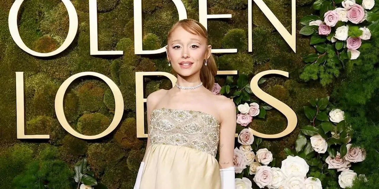 Ariana Grande of 'Wicked' wears a 1966 vintage couture at the Golden Globes