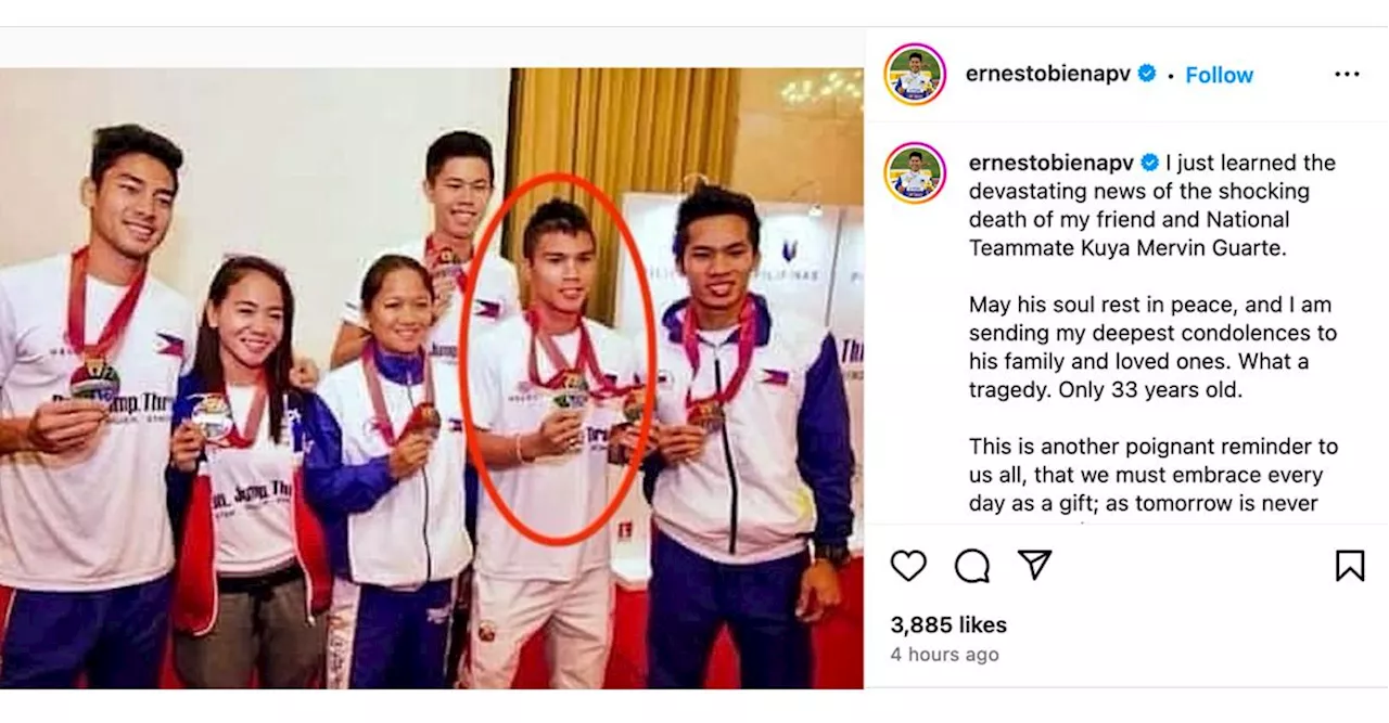 Filipino Athletes Mourn Death of Mervin Guarte