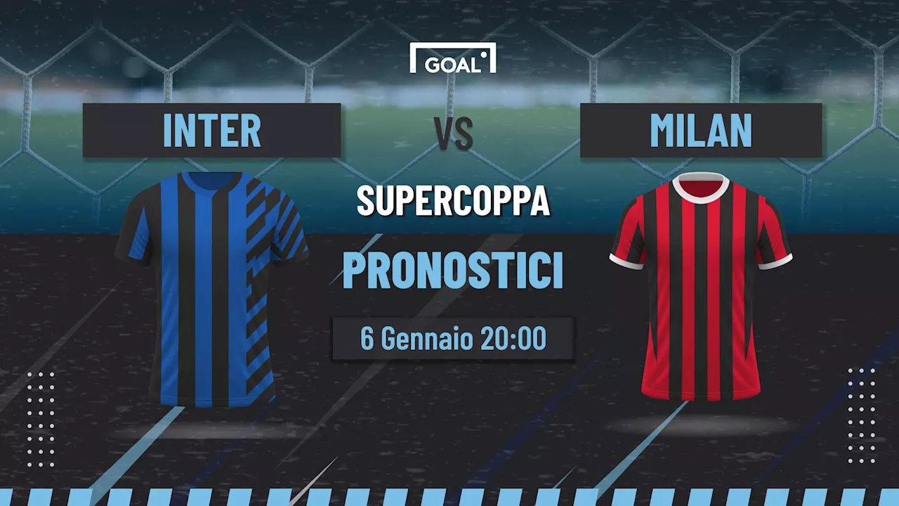 Inter - Milan Supercoppa Italiana: Pronostici, Quote e Analisi