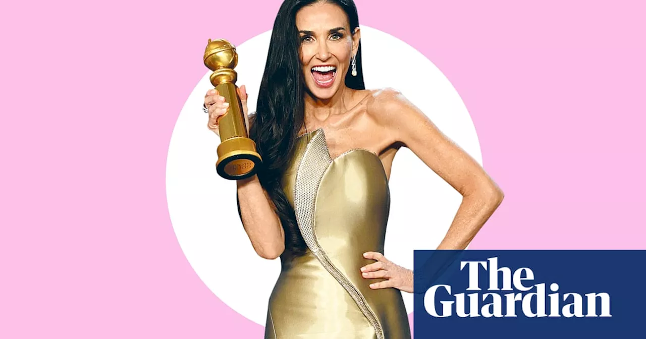 Demi Moore Wins First Golden Globe for 'The Substance'