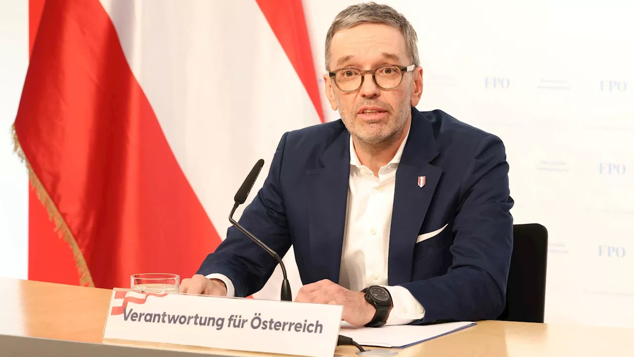 FPÖ-Chef Kickl: Regierung mit ÖVP oder Neuwahlen!