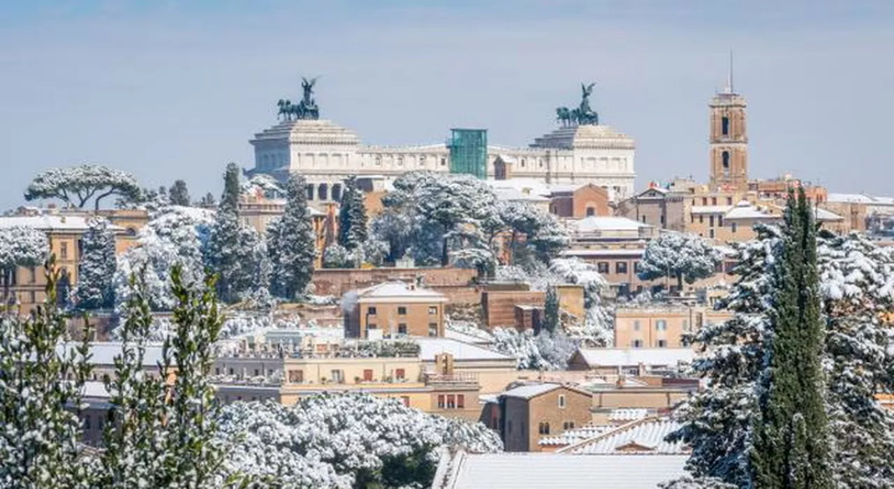 Neve a Roma: l'arrivo dell'aria gelida comporterà temperature in calo e possibili nevicate