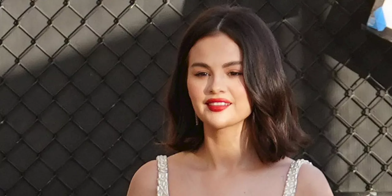 Selena Gomez Wears White Dress & Reveals Fiancé's Lack of Permission From Co-Stars