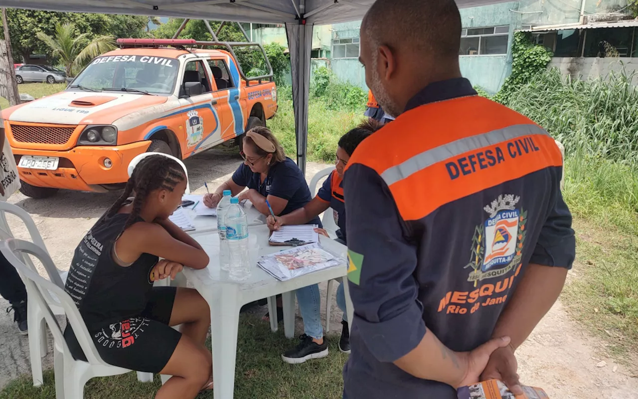 Defesa Civil de Mesquita promove simulado de desocupação em Santo Elias