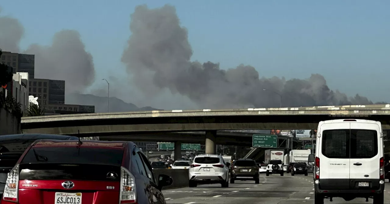 Explosive Brush Fire Fueled by Santa Ana Winds Forces Evacuations in Pacific Palisades