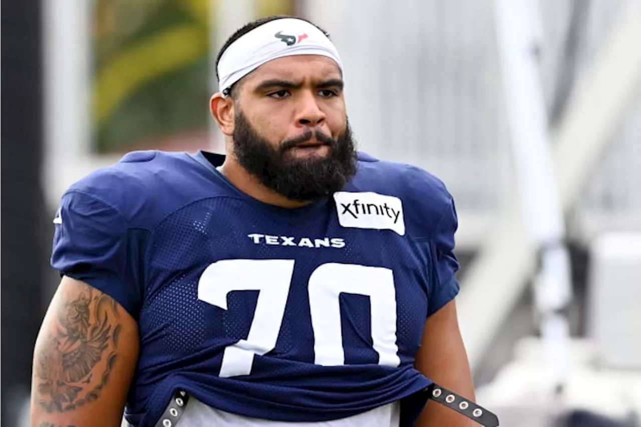 ‘Good step, good direction,’ Juice Scruggs adapts to right guard in Texans’ latest ‘plug and replace’