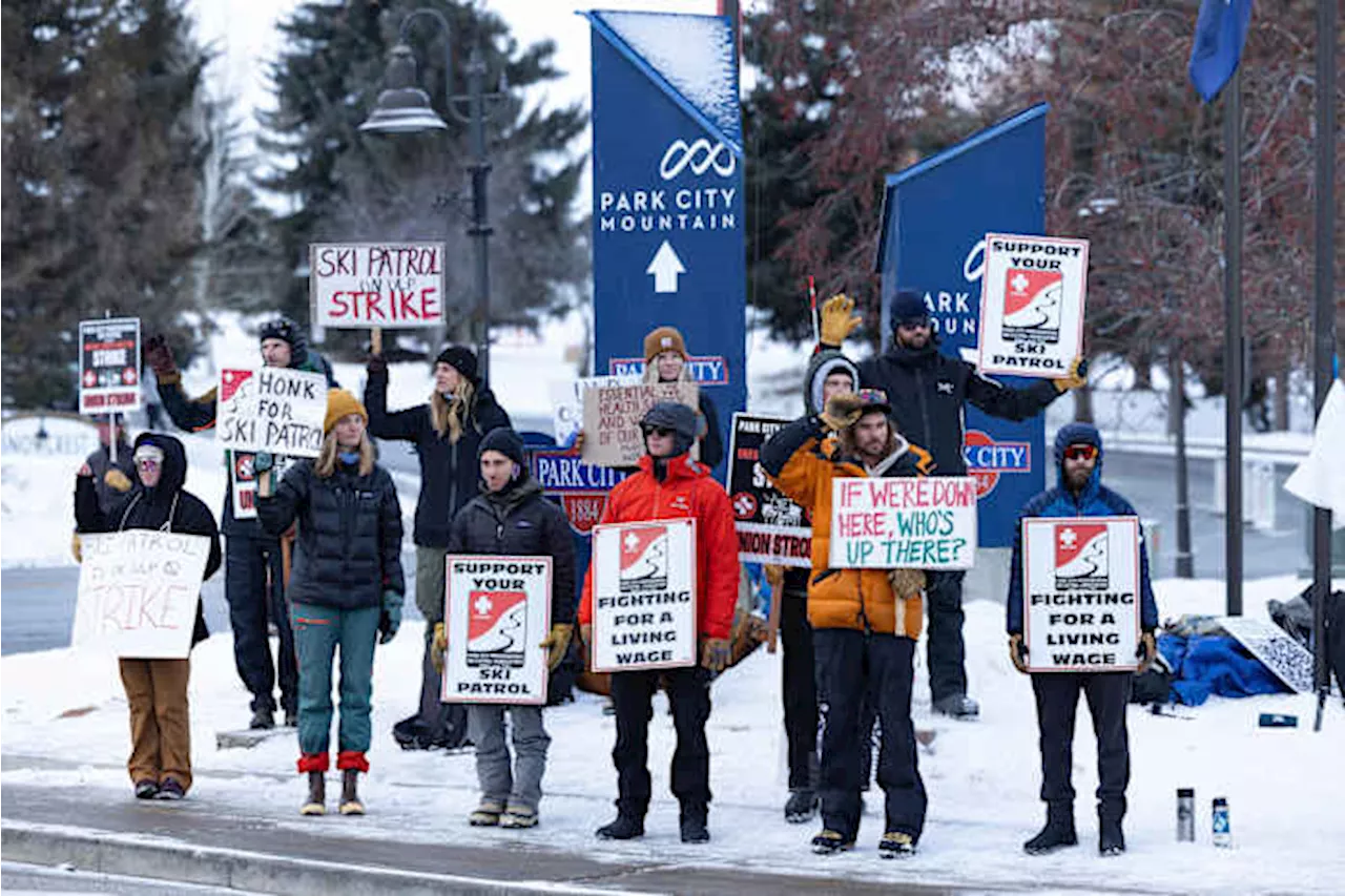 Ski Patrollers Strike at Park City Resort Demanding 'Livable Wages'