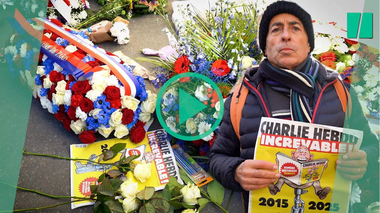 « Charlie Hebdo » : dix ans après l’attentat, ils sont venus rendre hommage aux victimes du 7 janvier 2015