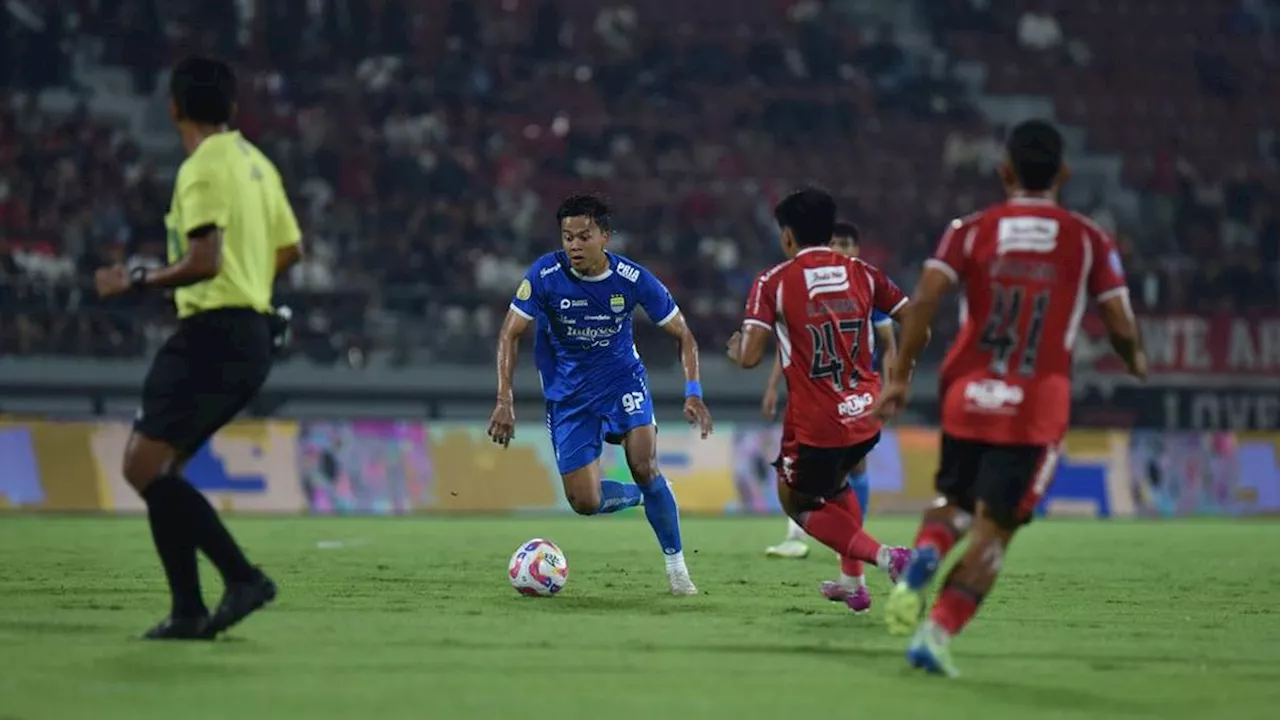 Persib Bandung Tahan Bali United, Tetap Unggul di Liga 1