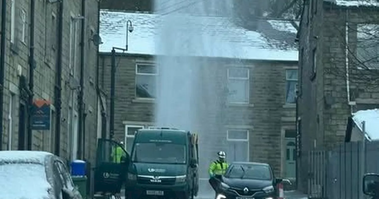 Water Disruption in Stacksteads After Pipe Burst