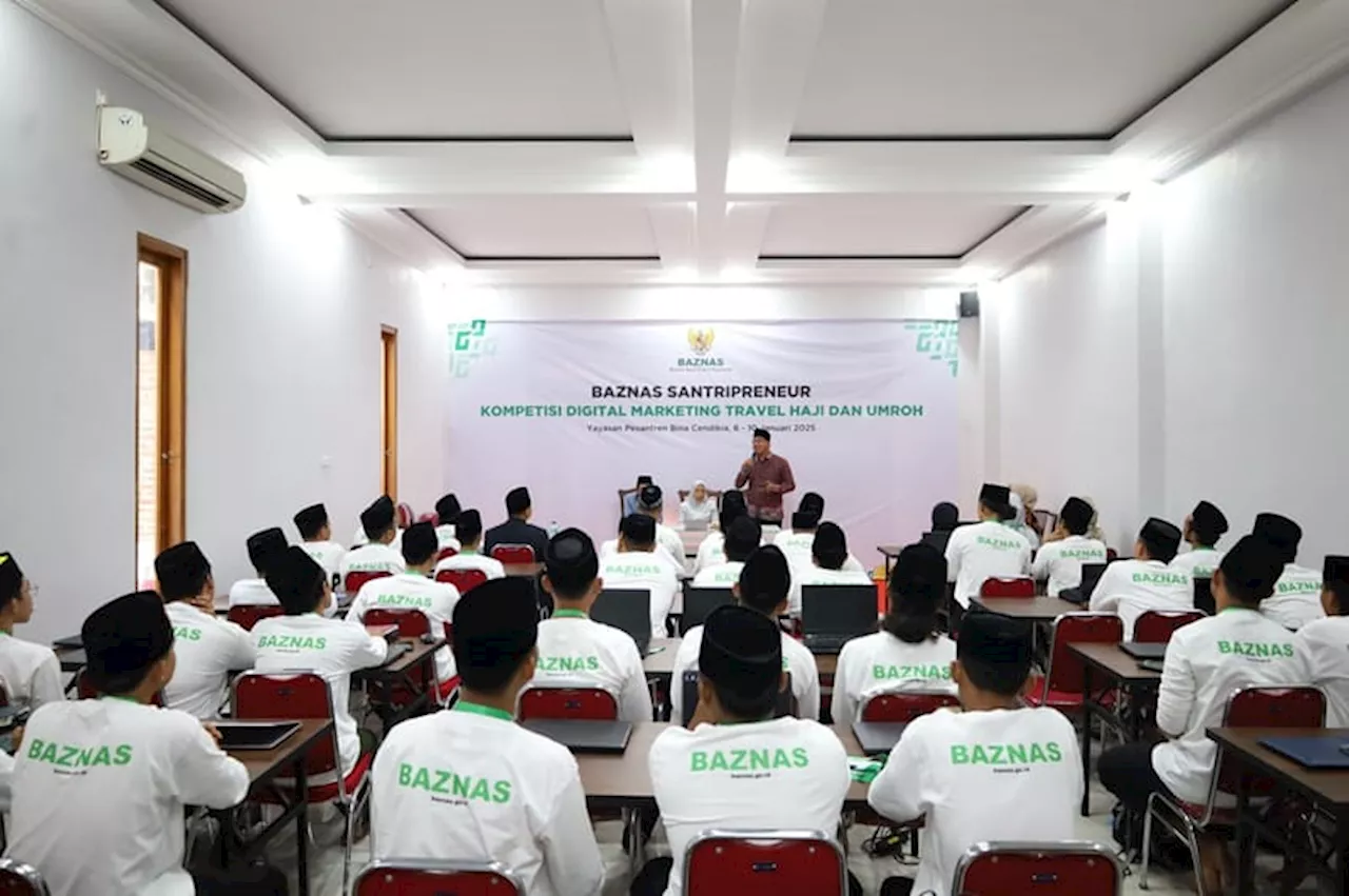 BAZNAS RI Berikan Pelatihan Digital Marketing untuk Santripreneur di Sektor Wisata Haji dan Umrah