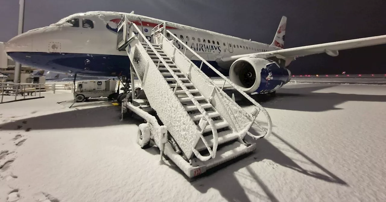 Heavy Snow Disrupts Manchester Airport Operations