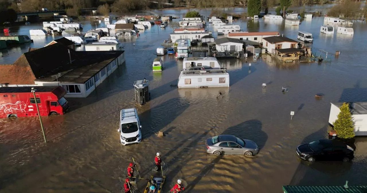 Evacuations Ordered After Floodwater Submerges Homes in Leicestershire