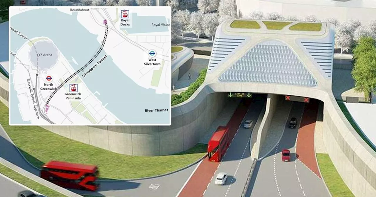 Silvertown Tunnel To Open in April with Toll Charges