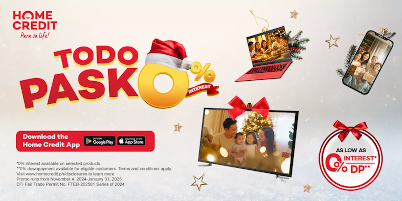 Home Credit Philippines Offers 0% Installment Deals for Holiday Gifts