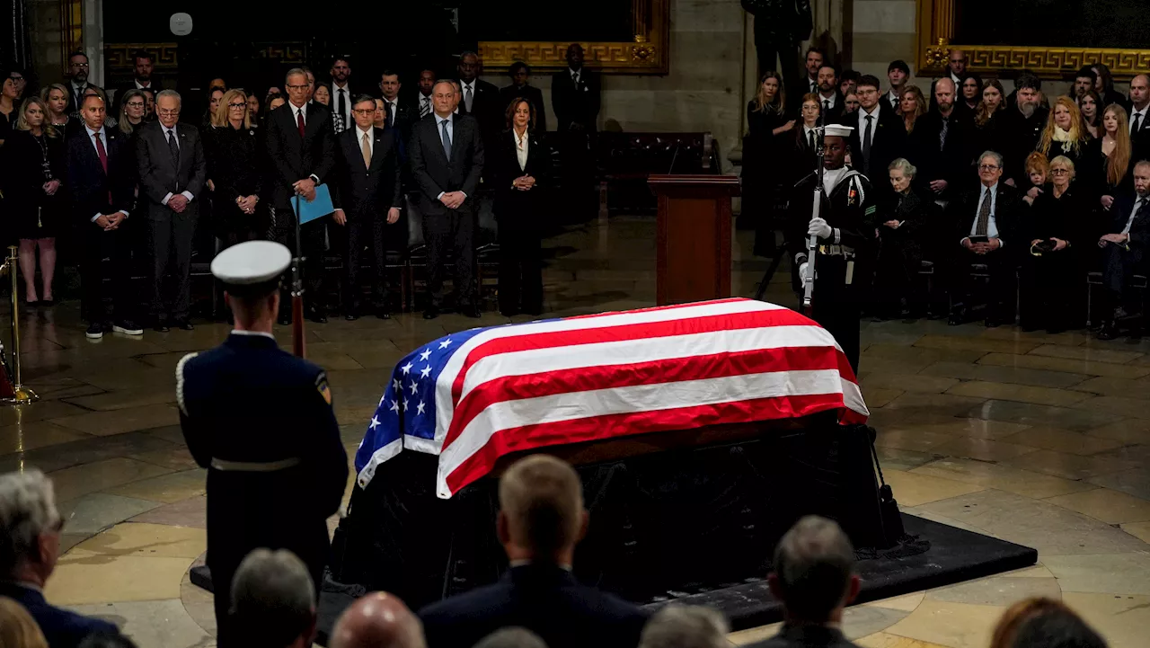 Carter's Casket Arrives at U.S. Capitol for Lying in State