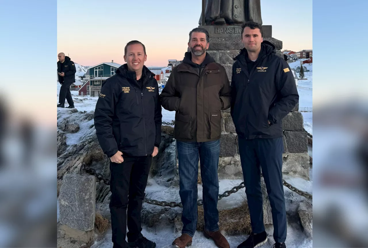 Donald Trump Jr. Lands in Greenland with Charlie Kirk and President-Elect Staffer