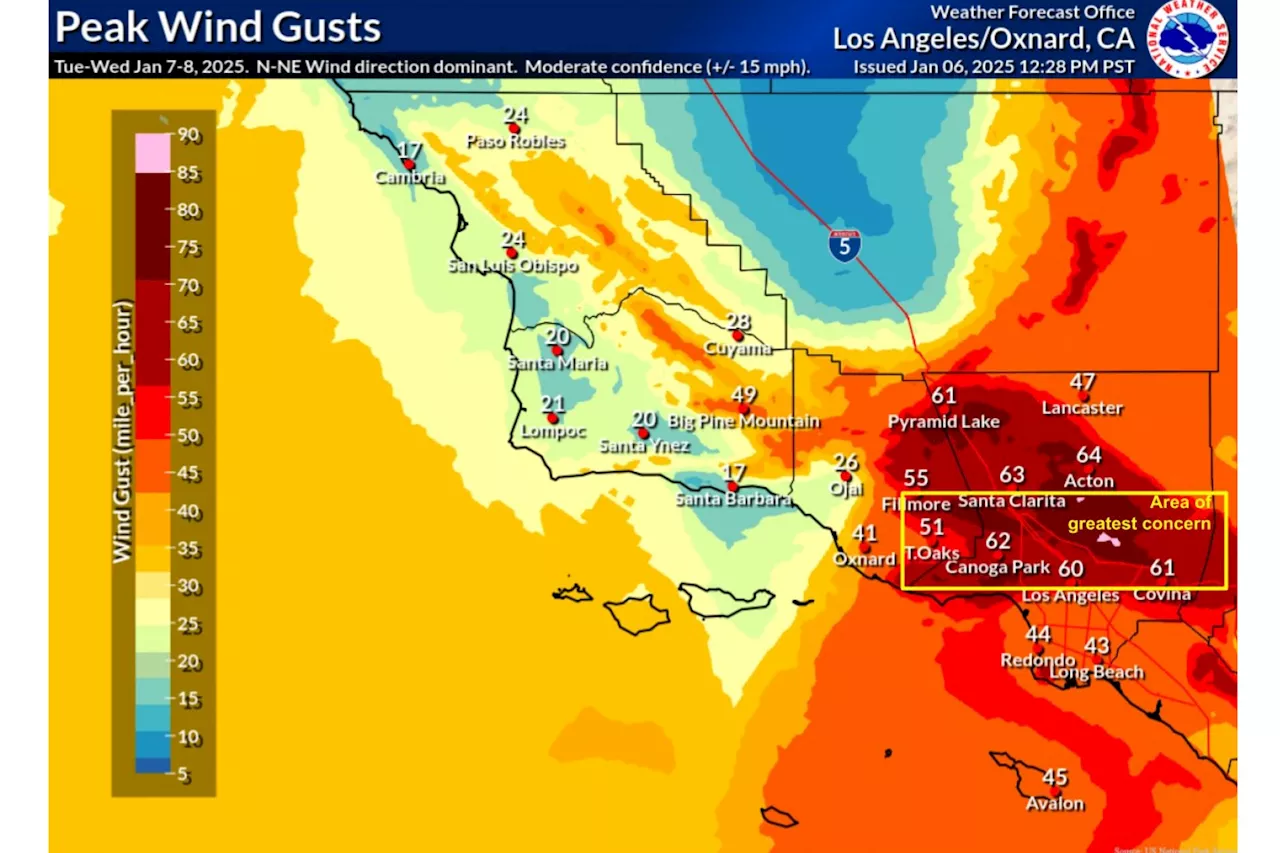 Life-Threatening Windstorm to Batter Southern California