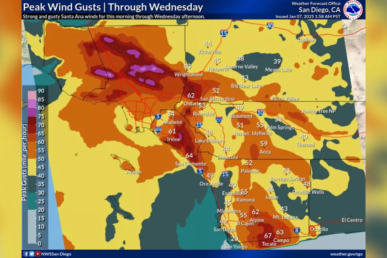 Southern California Braces for 'Life-Threatening' Windstorm