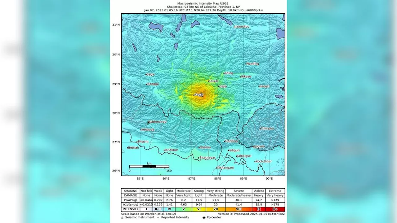 Zware aardbeving in Tibet: lokale media berichten over 36 doden