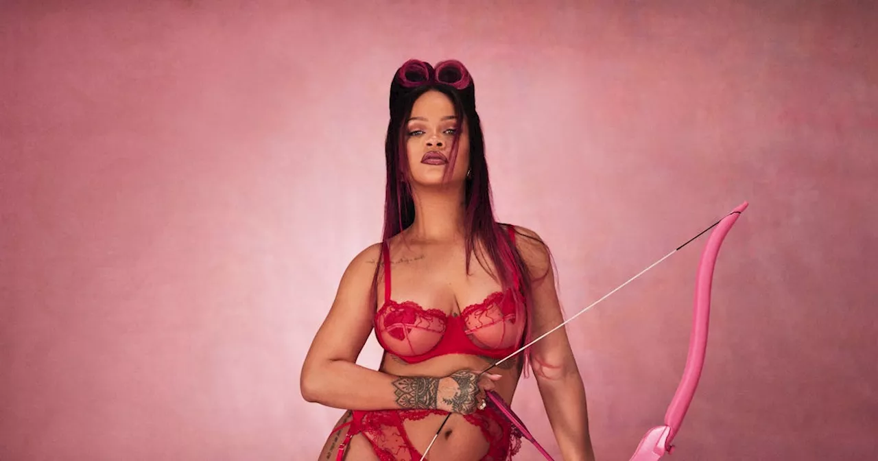 Rihanna Plays A Lingerie-Clad Cupid For Savage X Fenty