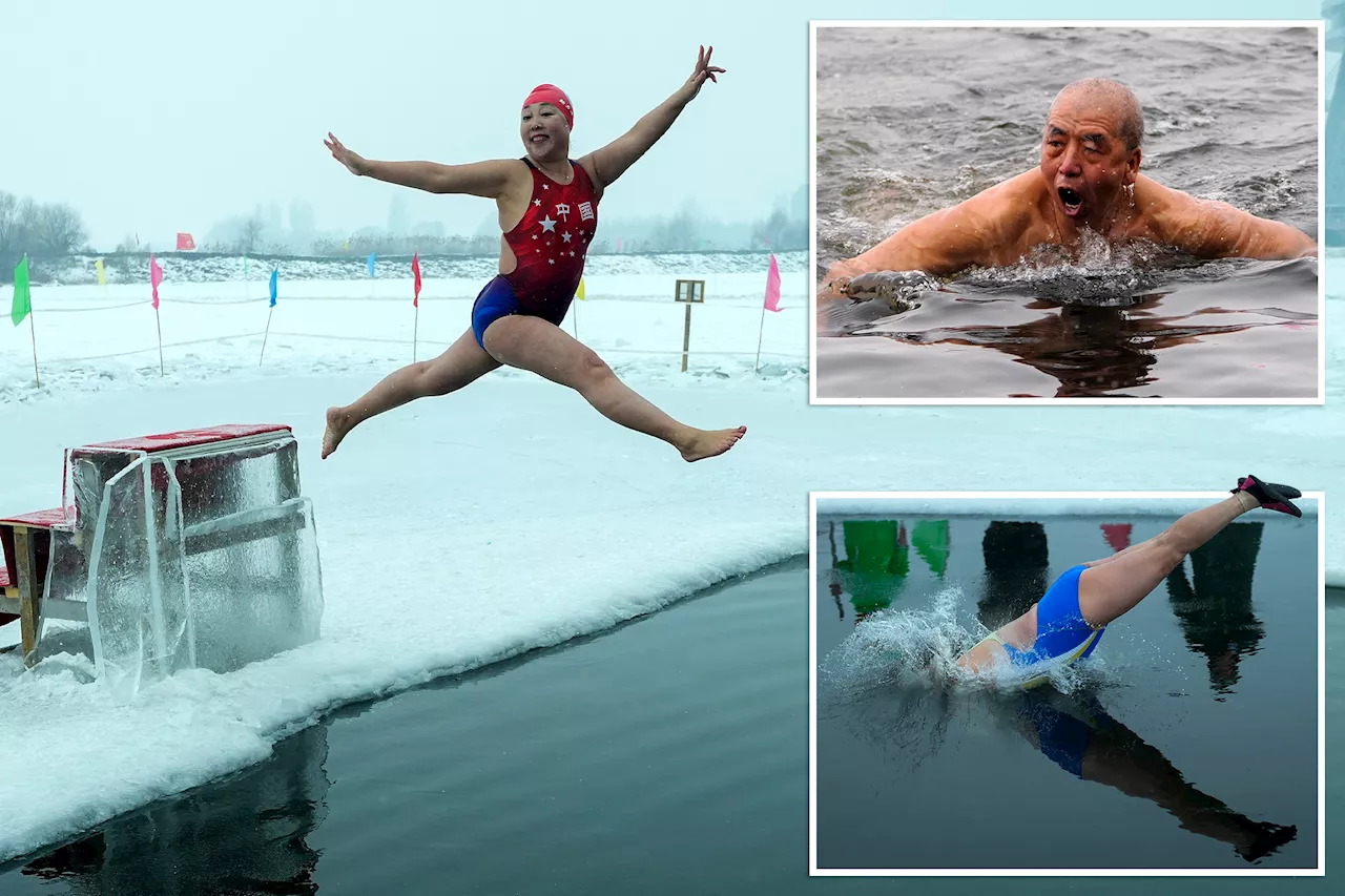 Harbin Winter Swimmers Brave Freezing Temperatures