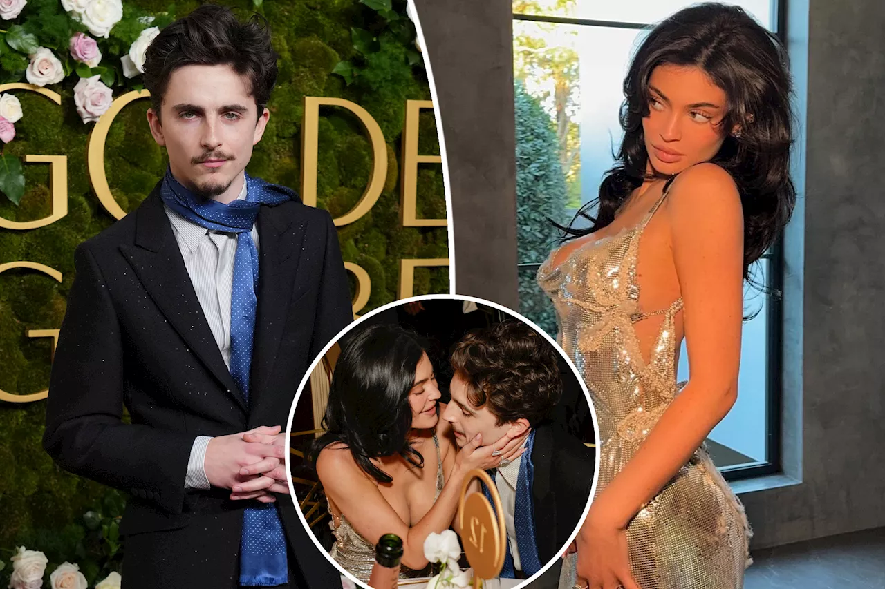 Kylie Jenner Supports Timothée Chalamet at the 2025 Golden Globes