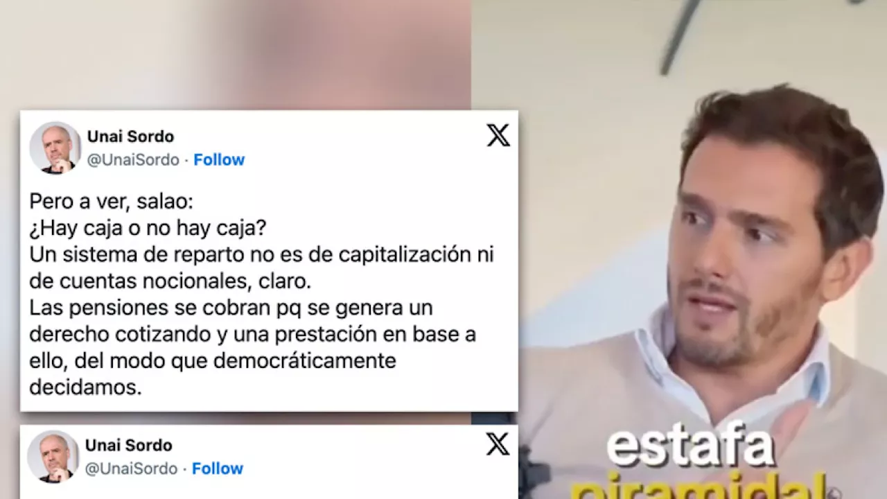 Albert Rivera ataca las pensiones y Unai Sordo le da una lección de dialéctica