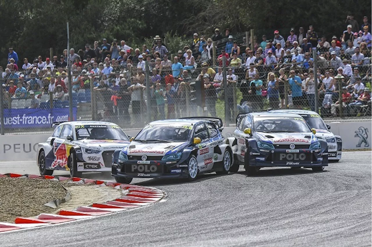 Kristoffersson bester Volkswagen Pilot beim Rallycross in Lohéac