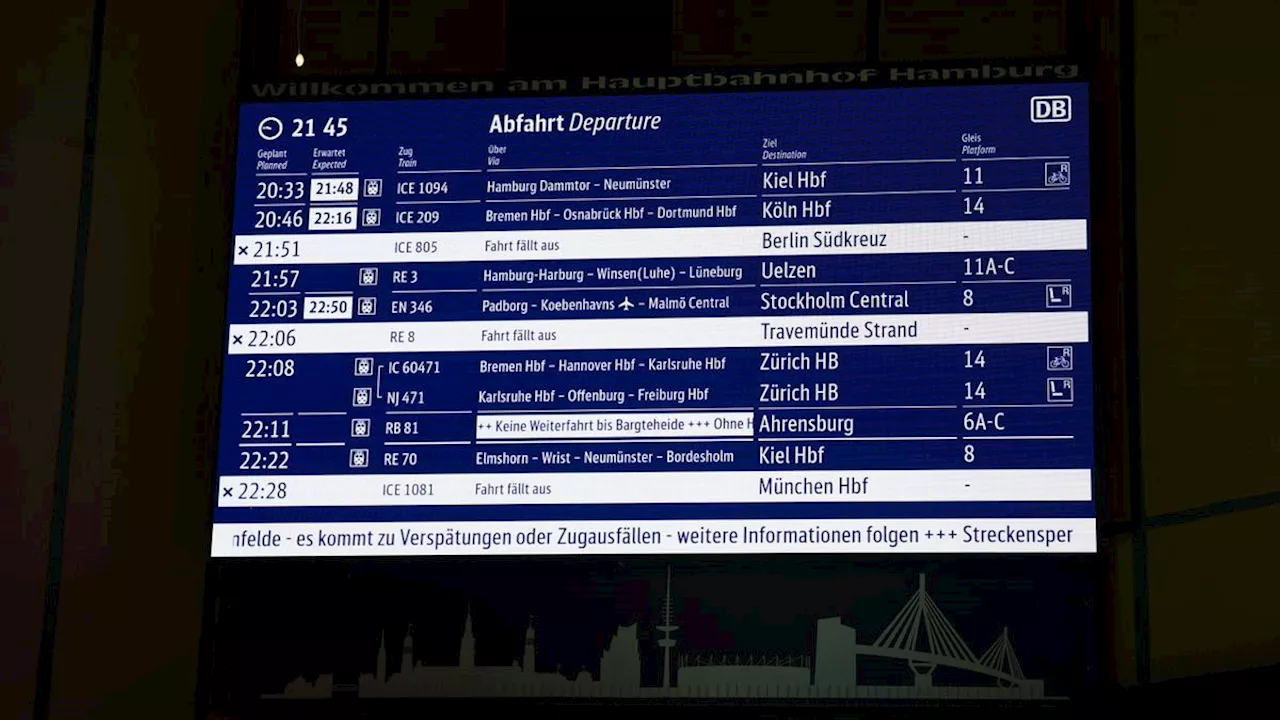 Zugverkehr in Deutschland nach Sturmschäden größtenteils wieder normal