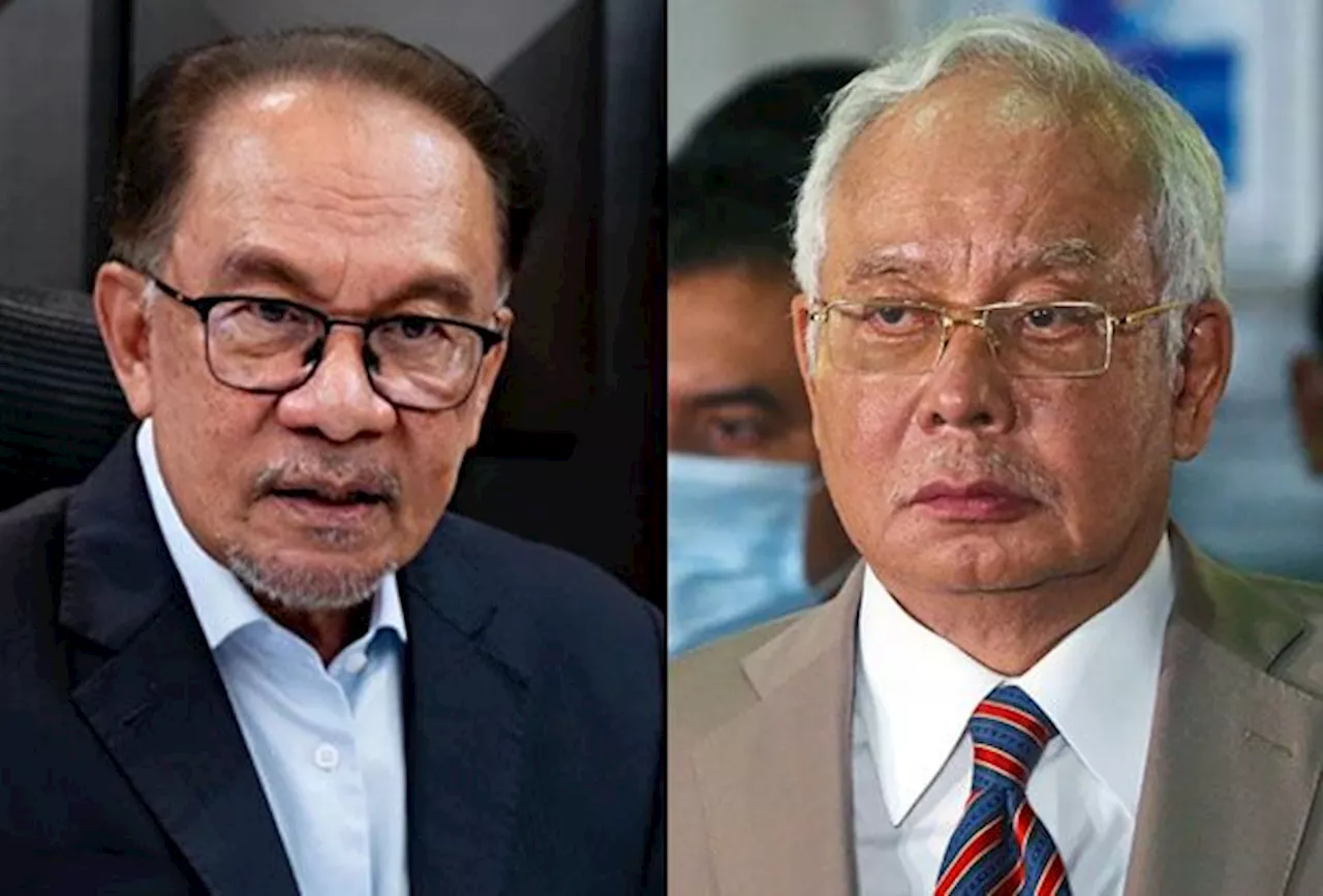 Najib Says Anwar's Remarks 'Validated' His Claims of Flawed 1MDB Prosecution