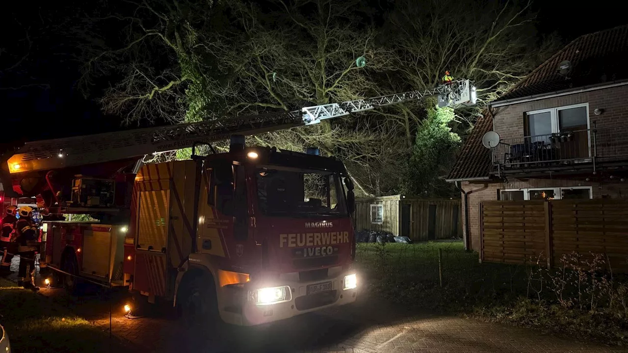 Sturmtief 'Bernd' sorgt für Sturmschäden in Niedersachsen