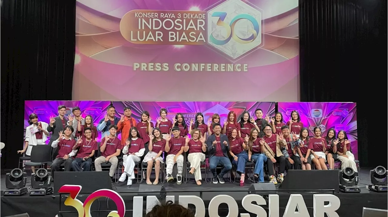 INDOSIAR Rayakan 3 Dekade HUT dengan 3 Konser Raya