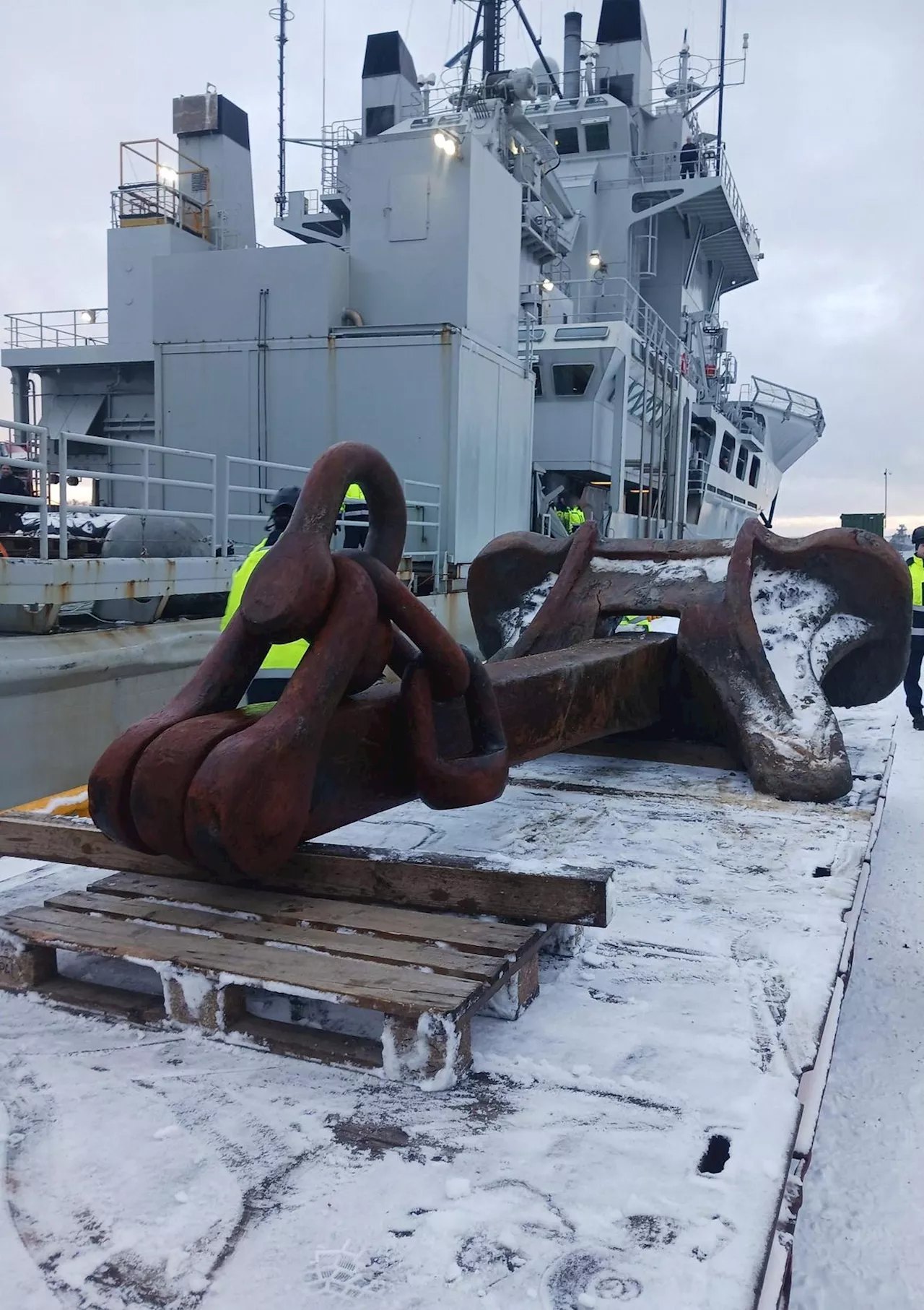 L'ancre du pétrolier « Eagle S » suspect de sabotage en mer Baltique récupérée