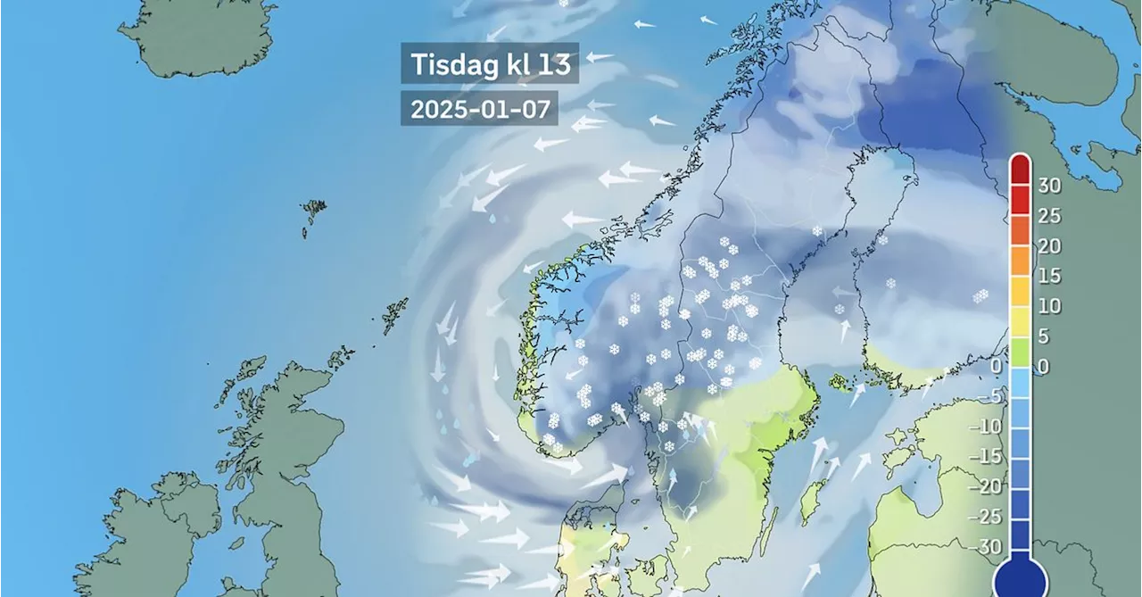 Trafikverket: 'Fortfarande stökigt på vissa vägar' – Snöoväder drar in över Sverige