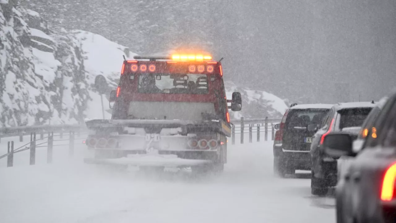 SMHI varnar för vind och snö i Sverige