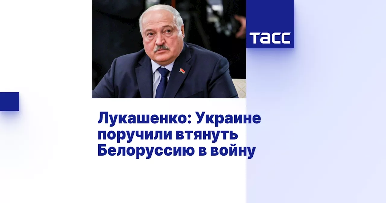 Лукашенко: Зеленскому дают команду втянуть Беларусь в войну