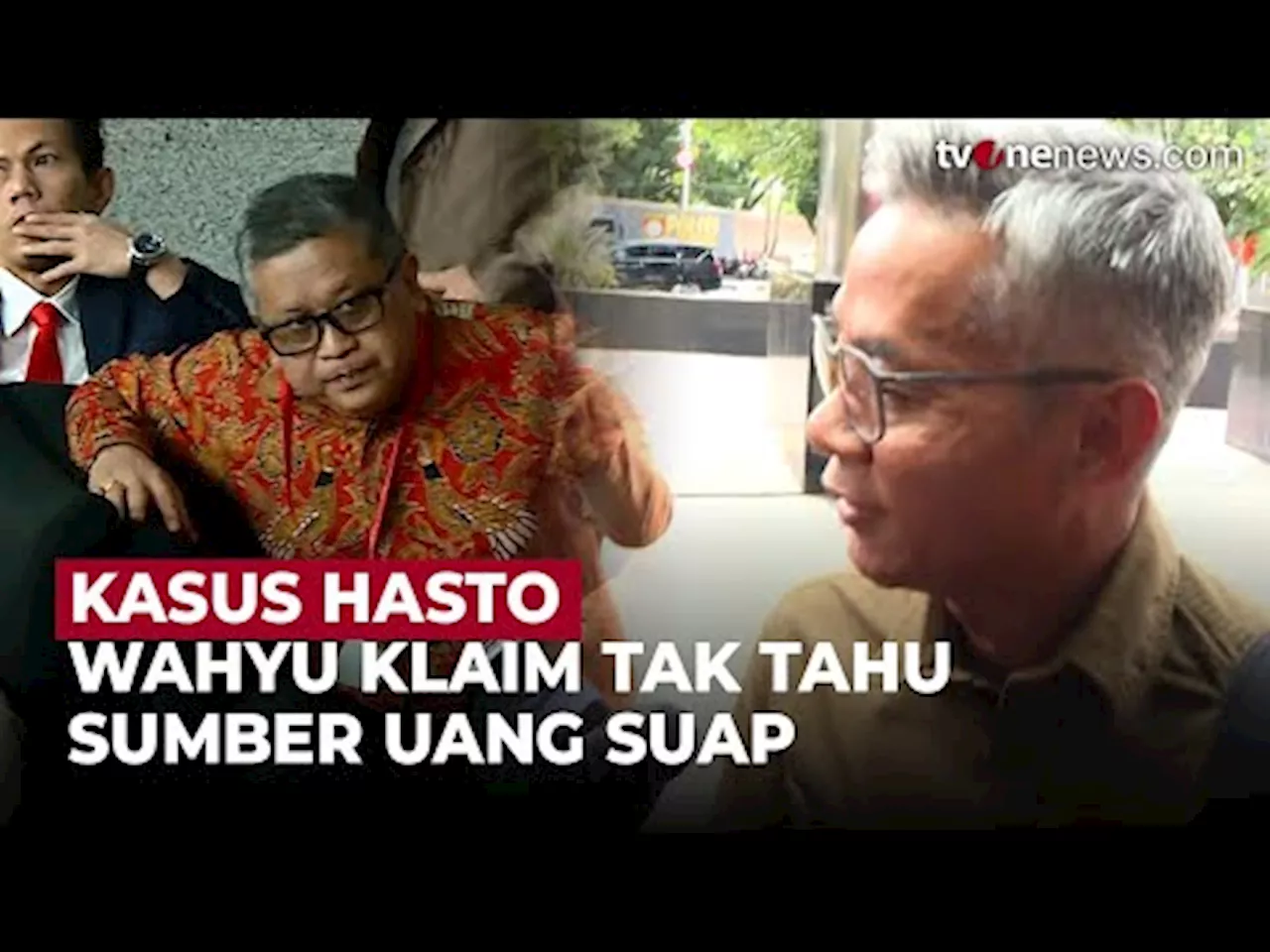 Wahyu Setiawan Diam Saat Ditanya Soal Uang dari Hasto