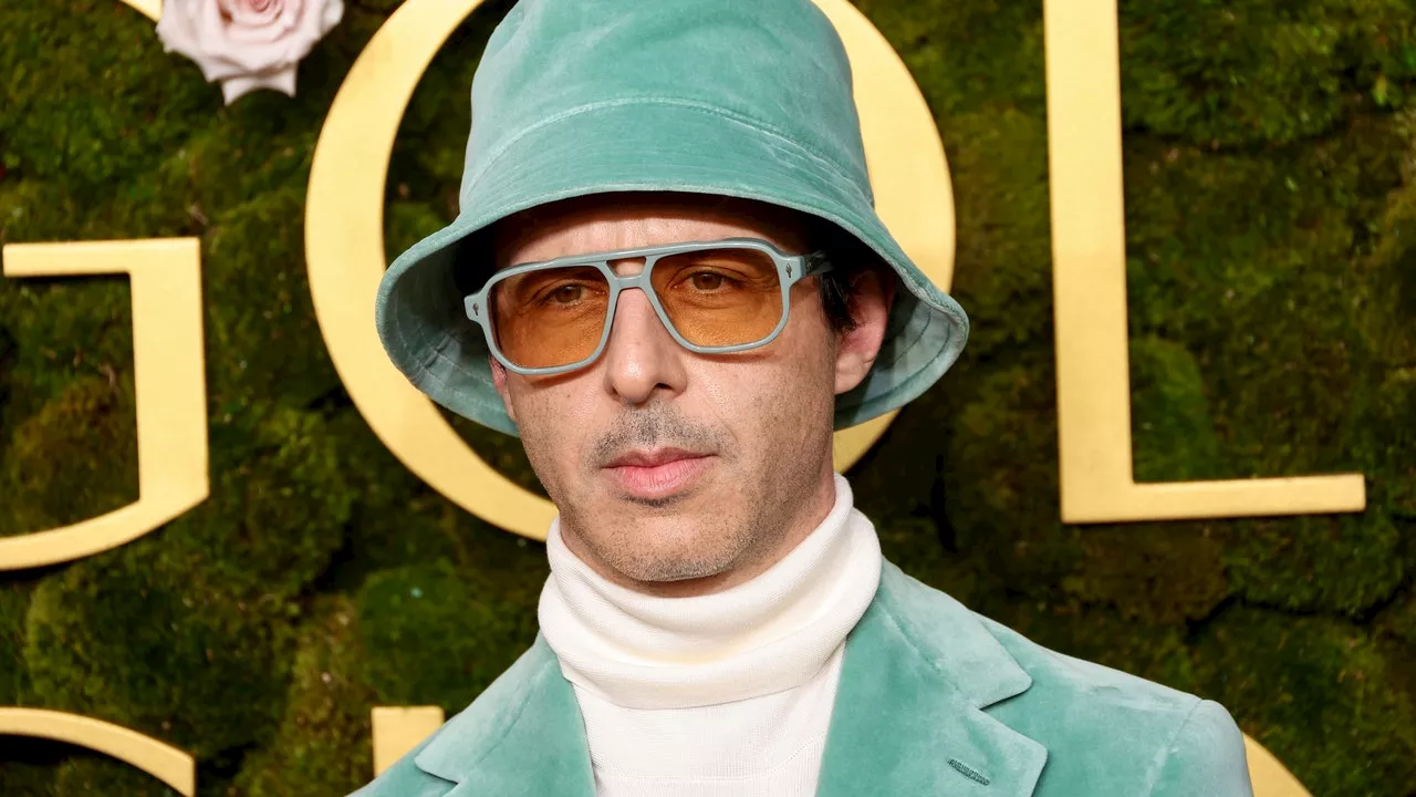 Jeremy Strong's Bold Hats and Outfit Choices at the Golden Globes