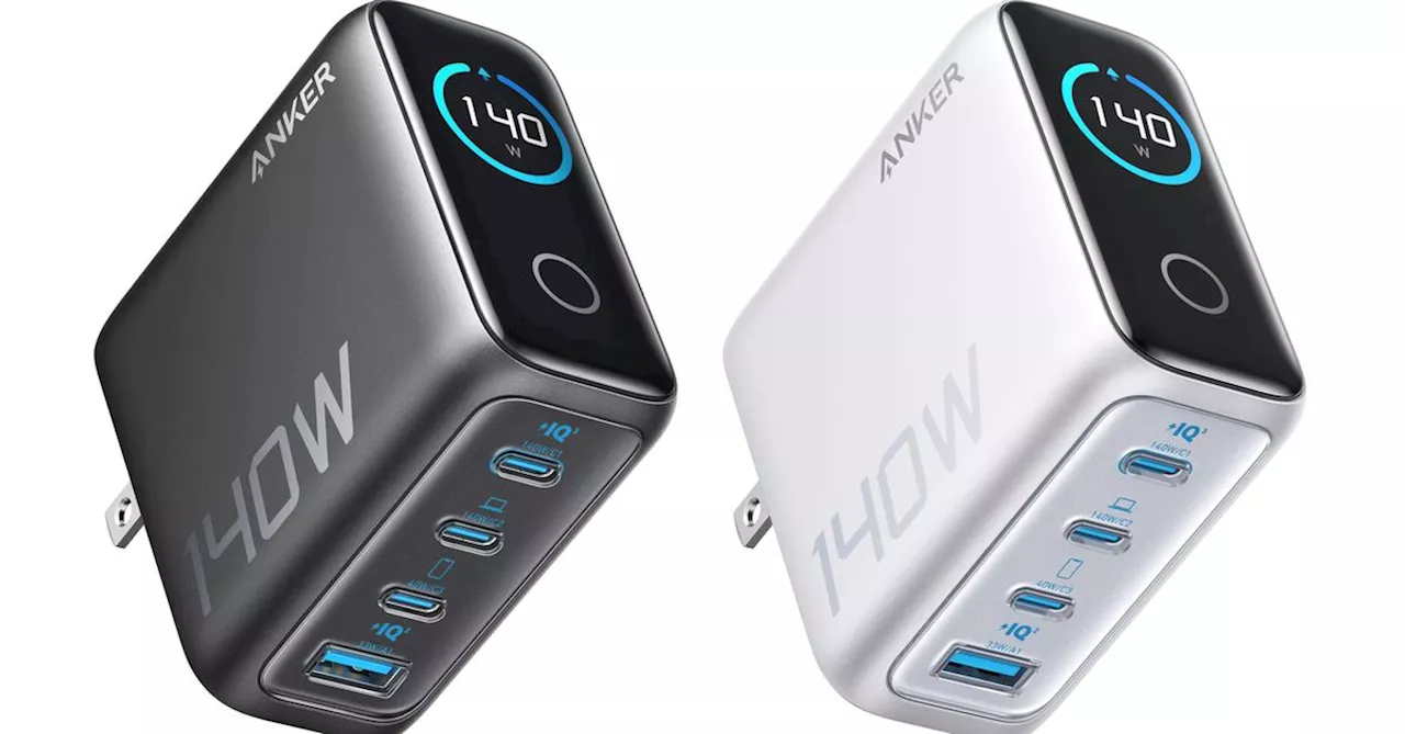 Anker Introduces 140W Wall Charger with Display and 25K Power Bank