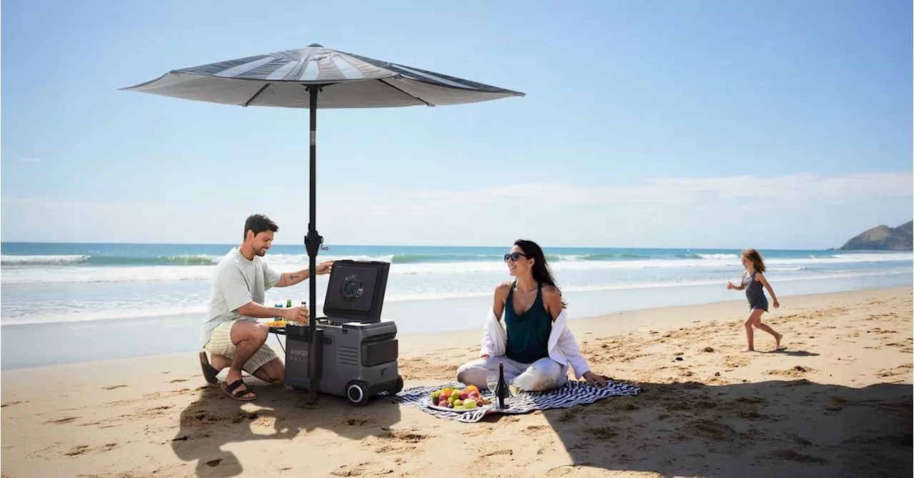 Anker's Solix Solar Beach Umbrella harnesses Perovskite Solar Tech